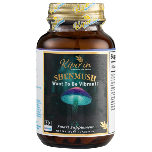 Kiperin Shenmush – AHCC, Reishi, Shiitake, Lion’s Mane & Agaricus – 30 Capsules
