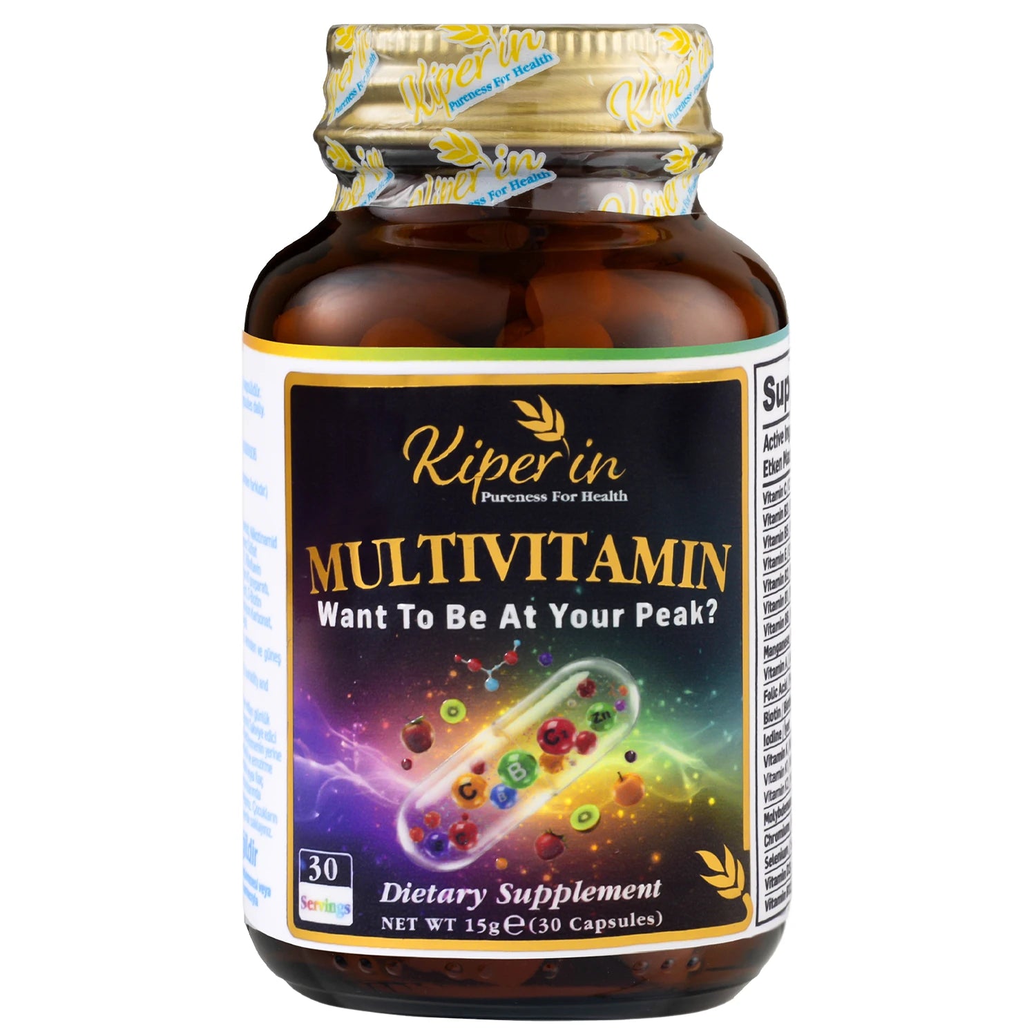Kiperin Multivitamin – 13 Vitamins & 6 Minerals
