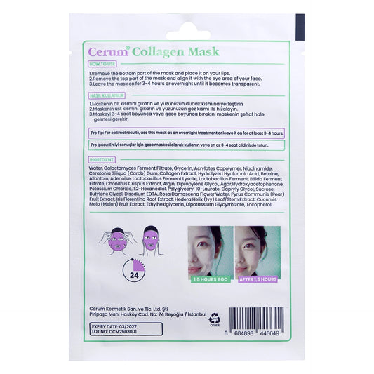 Dissolving Collagen Face Mask – 5 Pieces