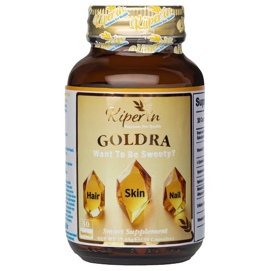 Kiperin Goldra – Biotin, Keratin, Grape Seed & Hyaluronic Acid – 30 Capsules
