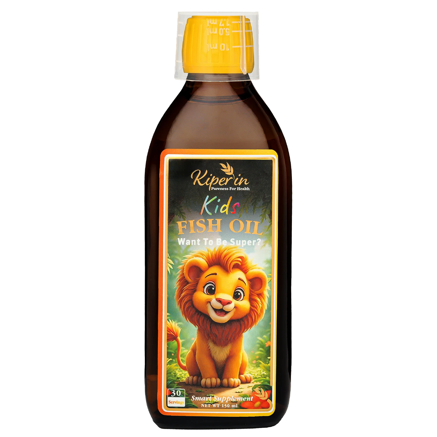 Kiperin Kids Fish Oil – Omega-3 1206 mg, EPA 180 mg, DHA 900 mg – 150 ml