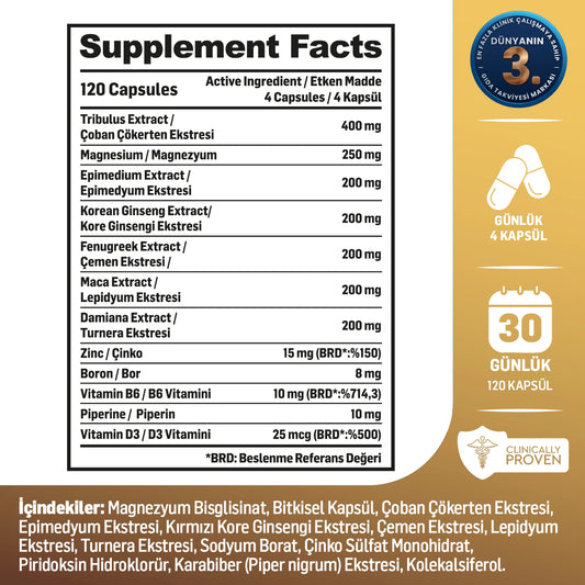 Kiperin Alpha Man – 120 Capsules