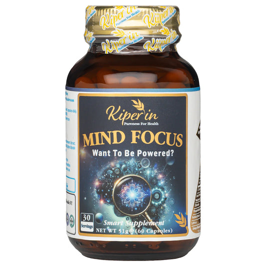 Kiperin Mind Focus – Lion’s Mane, Citicoline, Rhodiola & L-Theanine – 1,440 mg