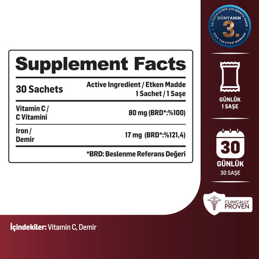 Kiperin Liposomal Iron – 30 Sachets