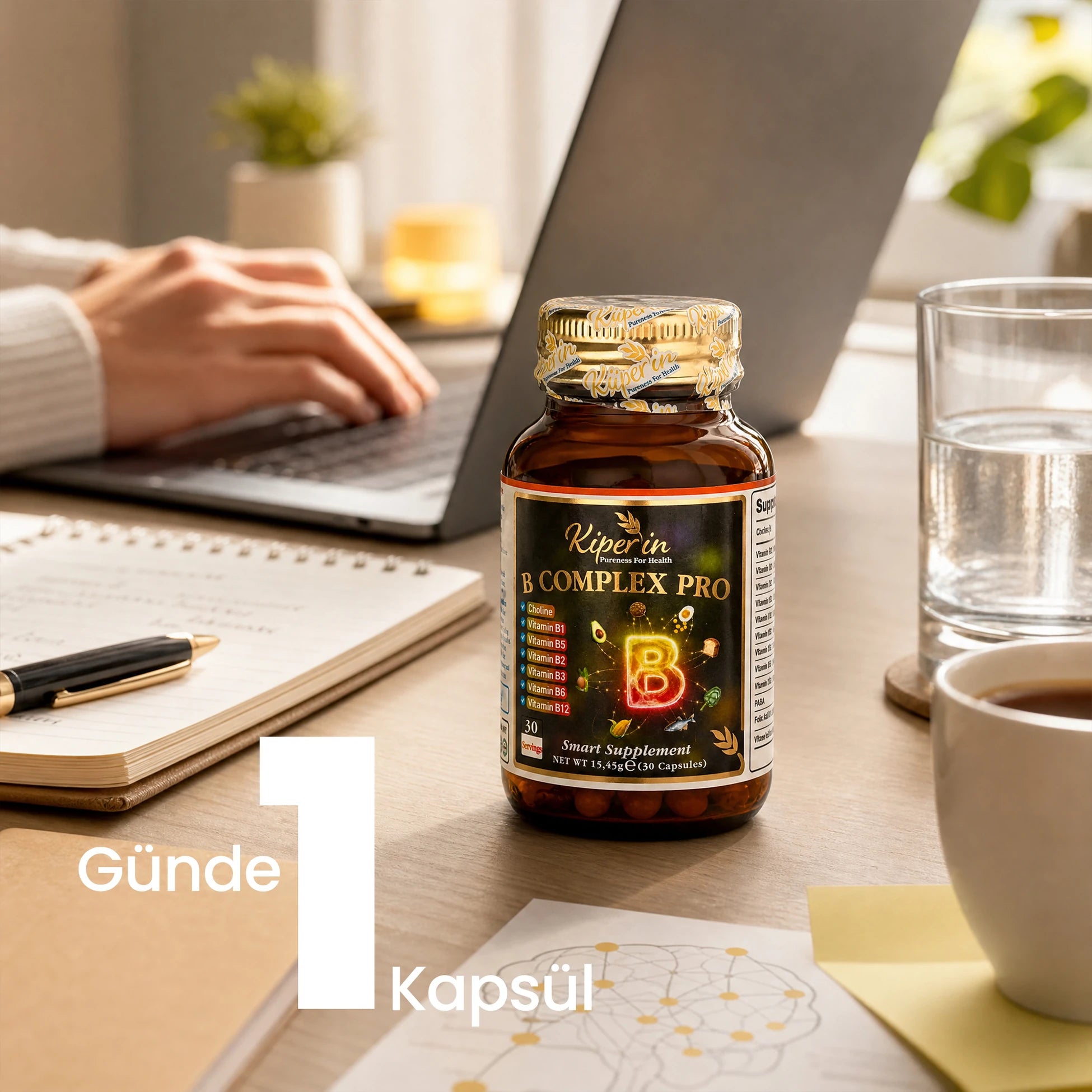 Kiperin B Complex Pro – Vitamin B Complex – 30 Capsules