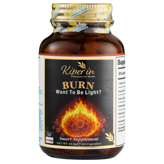 Kiperin Burn – L-Carnitine, Green Tea, Guarana, Ginger, Garcinia & Caffeine – 60 Capsules